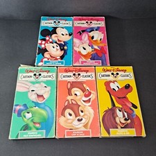 5 Walt Disney Cartoon Classics VHS LOT VOL 6 7 8 9 10 MICKEY DISNEY 6-10