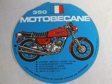 Old motorcycle advertising sticker Motobecane 350 pub PURCREM