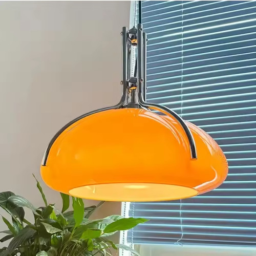 Bauhaus pumpkin glass pendant - pumpkin,