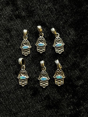 Lot pendentifs hamsa argent - pendentifs,