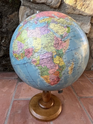 Globe terrestre ancien - terrestre, 33cm