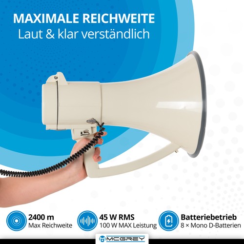 Megaphone portable 2400m - portable,