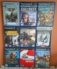 Lot 9 jeux PS2 guerre & action