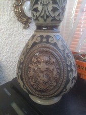 SUPERBE ancien PICHET A BIERE béer en grès objet vitrine pinte verre glace chope