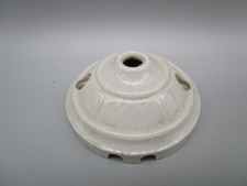 Ancienne rosace en porcelaine blanche - Plafond, lampe col de cygne