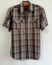 Chemisette gris et rose carreaux coton regular T40 AT Company (4409037)