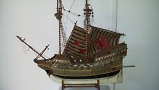 VINTAGE GALION FRIGATE BOAT MODEL 19 DECORATION XX WOOD GUNS