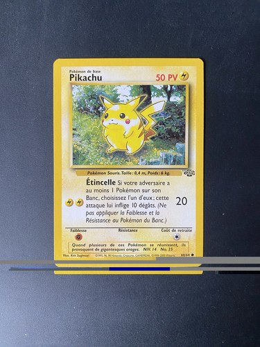Carte pokemon pikachu 64 - pokemon, 60/64
