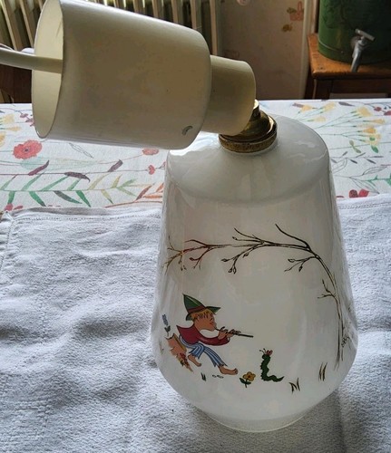 Abat jour opaline - abat, décor