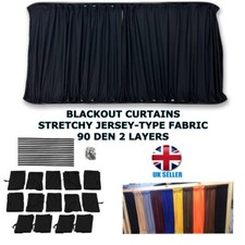 UNIVERSAL CURTAIN KIT FOR CAMPERVAN BOAT CAMPER VANS VAN STRAIGHT RAILS CURTAINS