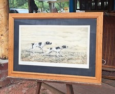 Rare Leon Danchin 1932 Signed Numbered and Framed Etching "On Point"