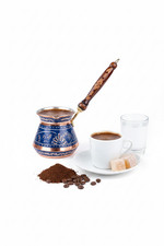 Cafetière turque en cuivre Erzincan artisanale 4 tasses cuivre Cezve