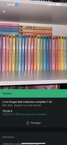 Collection livre dragon ball - ball,