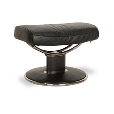 Stressless Jazz Cuir Pouf Noir