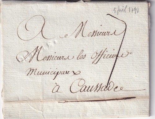 Marque postale 1791 - -, off