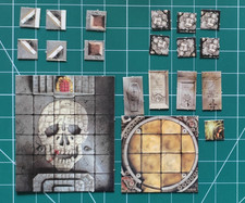Heroquest :  tuiles / pions / jetons retour du sorcier / return witch lord tiles