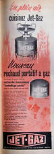 1961 OUTDOOR COOKING PRESS ADVERTISEMENT PORTABLE JET GAS