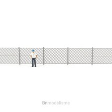 HO Lot 1m Grillage Losange, 1/87 H0 Décor Clôture Barrière Modélisme Ferroviaire