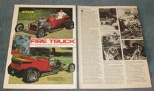 1923 Ford T-Bucket Roadster Vintage Street Rod Article "Fire Truck"