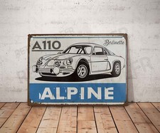 Plaque métal vintage Alpine