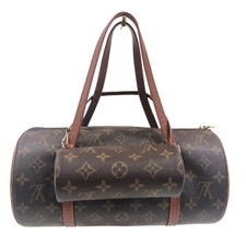 Louis Vuitton Monogram Papillon 30 M51365 Duffle Bag w Mini Pouch Authentic 1149