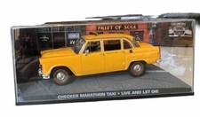 James Bond 1:43 Miniature Car - Checker Marathon Taxi - Live and let die