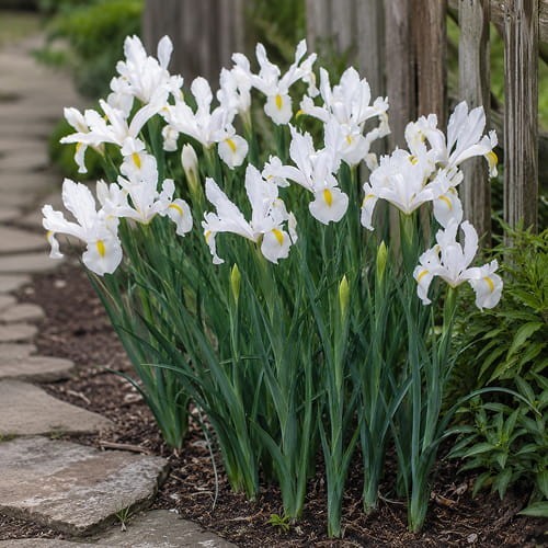 Bulbes iris blanche - -,