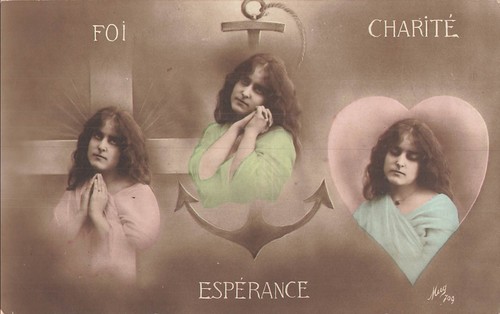 Foi charite esperance - cp,