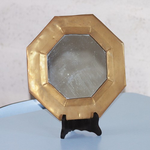 Ancien miroir mural octogonal
