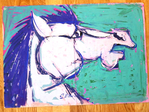 Serge etter large painting - etter,