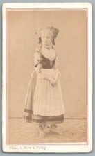 CDV 1870 Nice woman in traditional costume photo saddle folklore Nice 06 photo