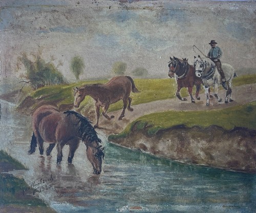 Camargue chevaux peinture jean - chevaux,