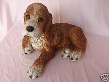 Statue de collection CASTAGNA -  CHIOT COCKER COUCHE