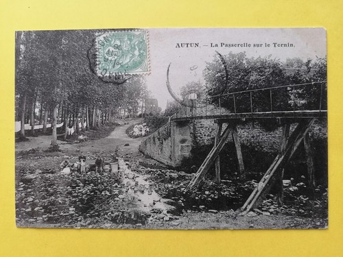 Old postcard 1906 autun - old,