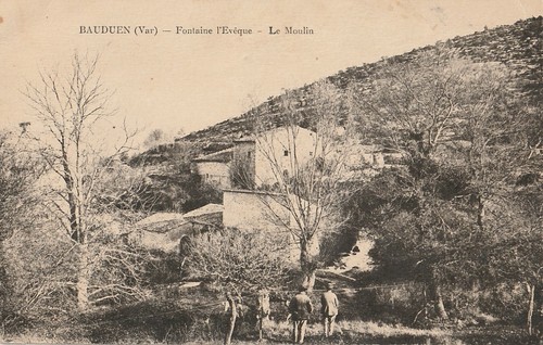 Cpa bauduen fontaine - bauduen, (83)