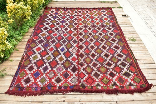 Tapis turc kilim 5x7 tissé - tapis,