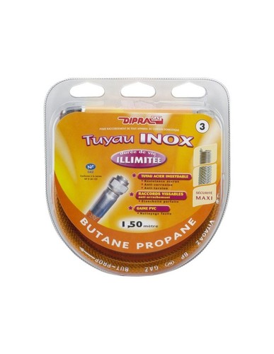 Flexible inox pour - gaz, butane