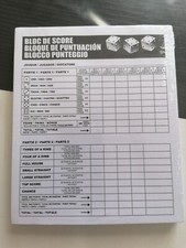 BLOC DE MARQUE Pour Jeu YAHTZEE MB. Français. 