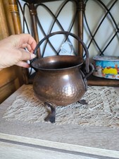 Chaudron en cuivre martelé