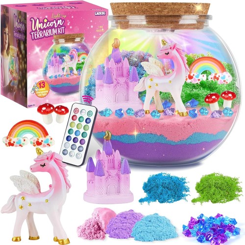 Unicorn light terrarium kit - unicorn, light-up
