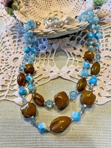 Collier ancien rangs perles - collier, 2