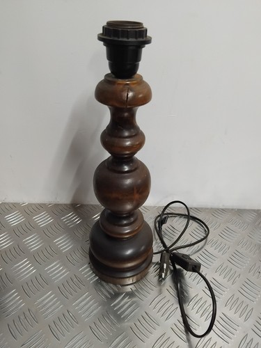 Ancien pied lampe - pied, bois