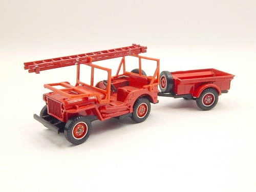 Jeep remorque pompiers - +,