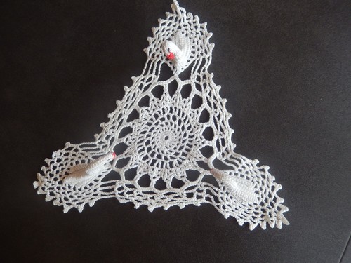 Napperon cygne crochet - napperon, au
