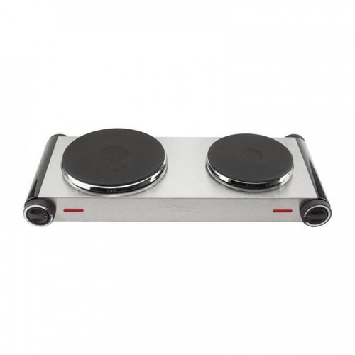 Plaque inox chauffante - 2, zones