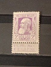 Timbre Belge YT 80 *  Ref634