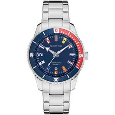 Montre Homme NAUTICA PACIFIC BEACH NAPPBS022 Acier Bleu Sub 100mt
