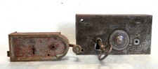 Large Antique Castle Master House Lock Trash Entrance Door Key Wrought Iron