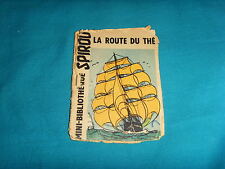 Antique Spirou booklet "La route du thé" Dupuis VINTAGE mini library