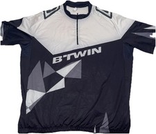 BTWIN Cycling Jersey Decathlon Mens XL Biking Shirt Breathable Pockets Athletic